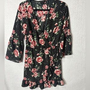 Miss Selfridge Feminine Red And Black Dress Size 6